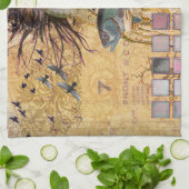 Vintage Vissen Vrouw Gothic Klassieker Theedoek (Gevouwen)