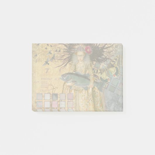 Vintage Vissen Vrouw Gothisch Klassieker Post-it® Notes (Voorkant)