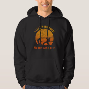 Vintage Visser Ik Kan Heel Niet Werken Vandaag Mi Hoodie