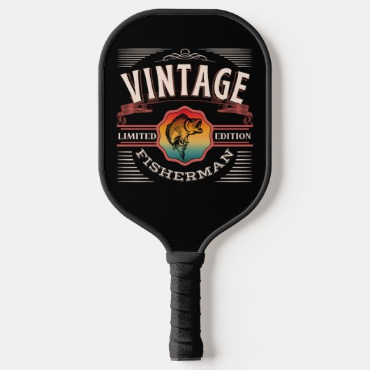 VINTAGE VISSER LIMITIERE EDITIE    PICKLEBALL PADDLE (Voorkant)
