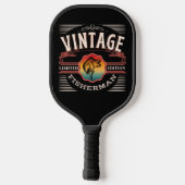 VINTAGE VISSER LIMITIERE EDITIE    PICKLEBALL PADDLE (Achterkant)