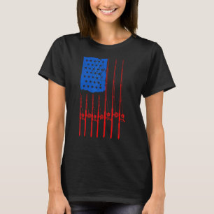 Vintage Vistrek Amerikaanse Vlag 4 juli Patriottis T-shirt