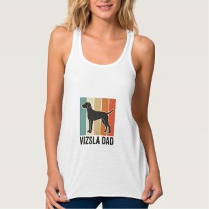 Vintage Vizsla Vader Hond Liefhebber Shirt Ontwerp