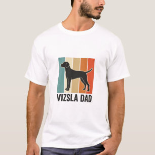 Vintage Vizsla Vader Hond Liefhebber Shirt Ontwerp