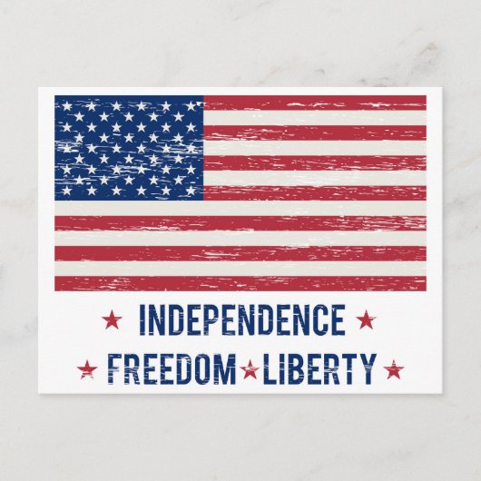 Vintage vlag briefkaart (Voorkant)