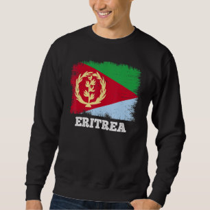 Vintage Vlag Eritrea Land Retro Vlag Eritrees Trui