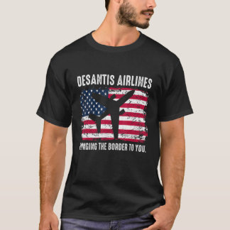 Vintage Vlag van de VS - DeSantis Airlines T-shirt