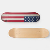 Vintage Vlag van de VS Skateboard (Horizontaal)