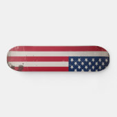 Vintage Vlag van de VS Skateboard (Horizontaal)