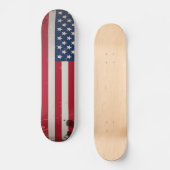 Vintage Vlag van de VS Skateboard (Voorkant)