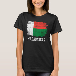 Vintage vlag van Madagaskar als cadeau voor Malaga T-shirt