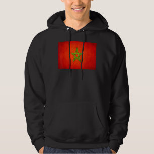 Vintage Vlag Van Marokko Voor Marokkanen Marokkaan Hoodie