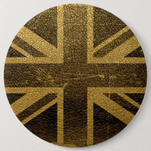Vintage vlag Verenigd Koninkrijk #2 Ronde Button 6,0 Cm