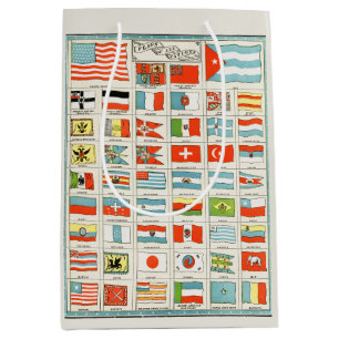 Vintage Vlaggen Van Alle Landen Educatieve Poster Medium Cadeauzakje