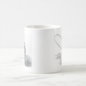 Vintage vliegende kunst KoffieMok (Center)