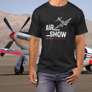 Vintage Vliegtuig B-17 WWII Luchtshow Militaire Ma T-shirt