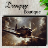 Vintage Vliegtuig Decoupage Tissuepapier