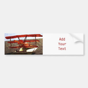 Vintage Vliegtuig door Shirley Taylor Bumpersticker