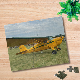 Vintage Vliegtuig Foto Piloot Vader Verjaardag Luc Legpuzzel