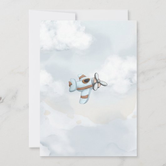 Vintage Vliegtuig Piloot Vliegwereld Verjaardagsfe Kaart (Achterkant)