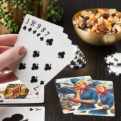 Vintage Vliegtuig Pin-up Pokerkaarten (Insitu)