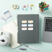 Vintage vliegtuig reis ticket label Bujo planner (iPad Cover)