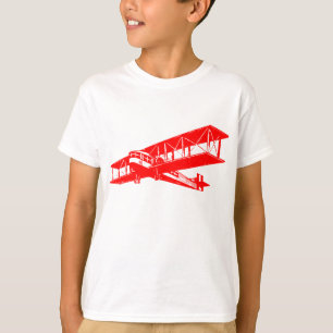 Vintage Vliegtuig - Rood T-shirt
