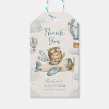 Vintage Vliegtuig Teddybeer Baby Shower