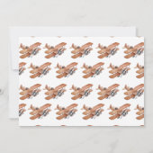 Vintage Vliegtuig Verjaardag Foto Bedankkaart (Achterkant)