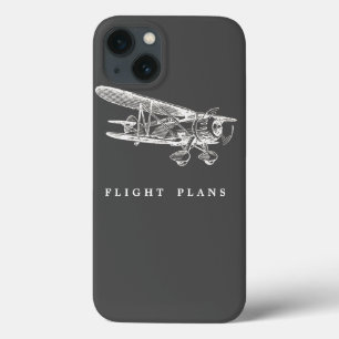 Vintage Vliegtuig, Vluchtplannen Case-Mate iPhone Case