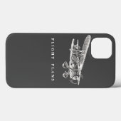 Vintage Vliegtuig, Vluchtplannen Case-Mate iPhone Case (Achterkant (horizontaal))