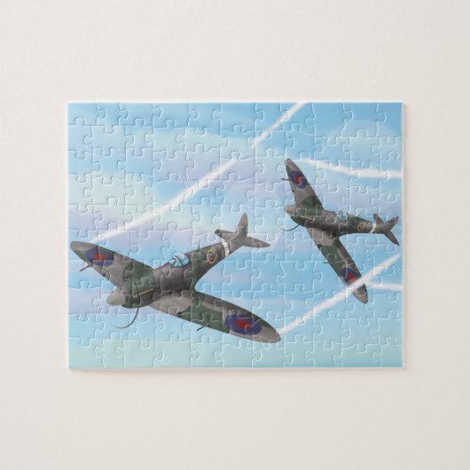Vintage Vliegtuigen Legpuzzel (Horizontaal)