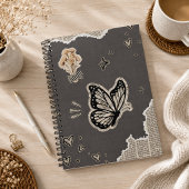 Vintage Vlinder Collage Esthetisch Notitieboek