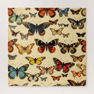 Vintage Vlinder Collectie Patroon Legpuzzel