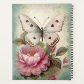 Vintage Vlinder en Bloemen Planner (Achterkant)