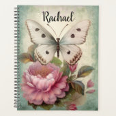 Vintage Vlinder en Bloemen Planner (Voorkant)