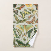Vintage Vlinder Motief Print Bad Handdoek (Handdoek)