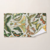 Vintage Vlinder Motief Print Bad Handdoek (Handdoek)