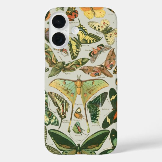 Vintage Vlinder Motief Print Case-Mate iPhone Case (Achterkant)