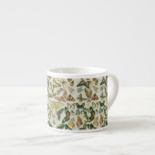 Vintage Vlinder Motief Print Espresso Kop (Voorkant rechts)
