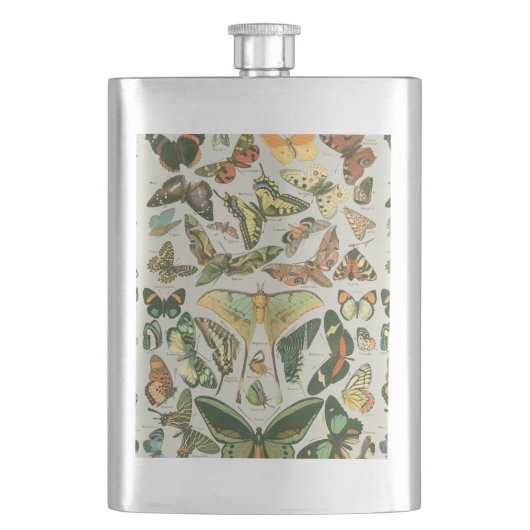 Vintage Vlinder Motief Print Flacon (Voorkant)