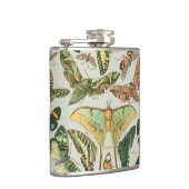 Vintage Vlinder Motief Print Heupfles (Rechts)