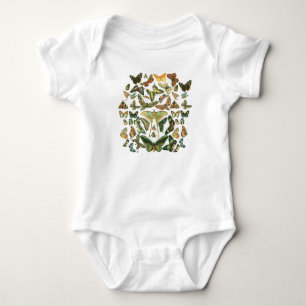 Vintage Vlinder Motief Print Romper