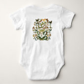 Vintage Vlinder Motief Print Romper (Achterkant)