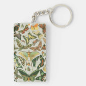 Vintage Vlinder Motief Print Sleutelhanger (achterkant)