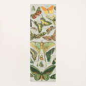 Vintage Vlinder Motief Print Yogamat (Achterkant)