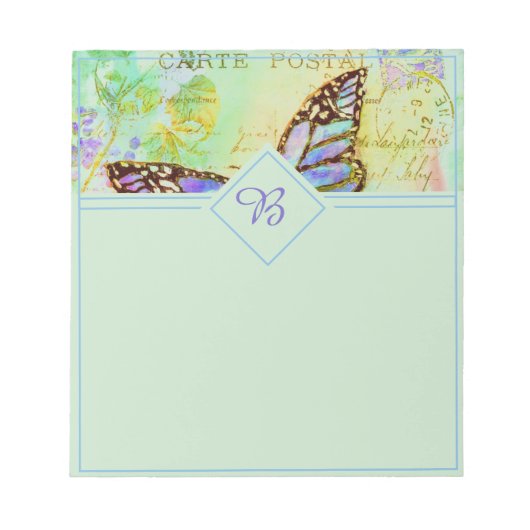Vintage vlinder notitieblok (Voorkant)