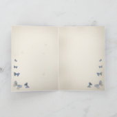 Vintage Vlinder Waterverf  Kaart (Binnen)