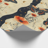 Vintage Vlinder Wilde Bloem (11) Cadeaupapier (Hoek)