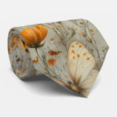 Vintage Vlinder Wilde Bloem (11) Stropdas (Opgerold)